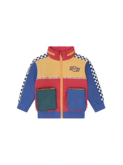 Huxbaby Kids'  Retro Motosport Windbreaker In Blue