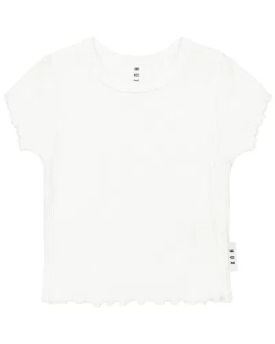 Huxbaby Kids'  Rib T-shirt In White