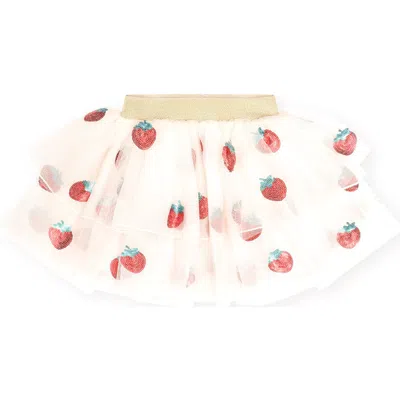 Huxbaby Sequin Strawberry Tulle Skirt In Multi