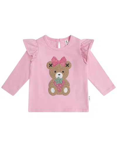 Huxbaby Kids' Strawberry Huxette Frill Top In Pink
