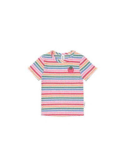 Huxbaby Kids'  Tutti Frutti Stripe Rib Tee In Multi