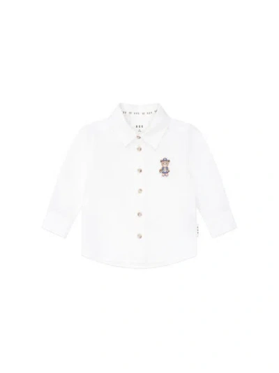 Huxbaby Varsity Hux Shirt In White