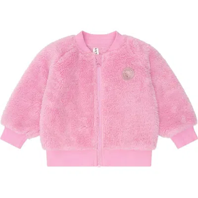 Huxbaby Kids'  Varsity Huxette Fur Jacket In Red
