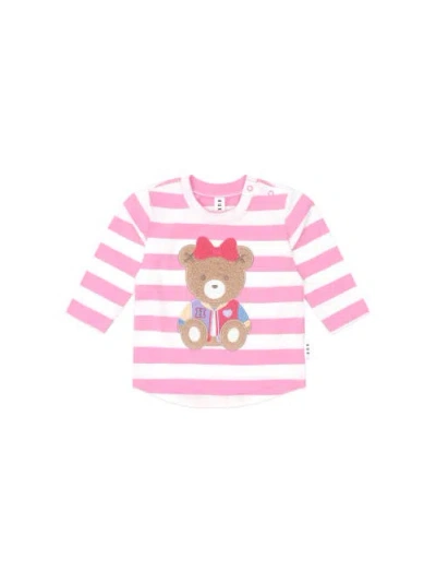 Huxbaby Varsity Huxette Stripe Top In Pink