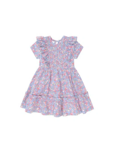 Huxbaby Vintage Floral Shirred Dress In Multi