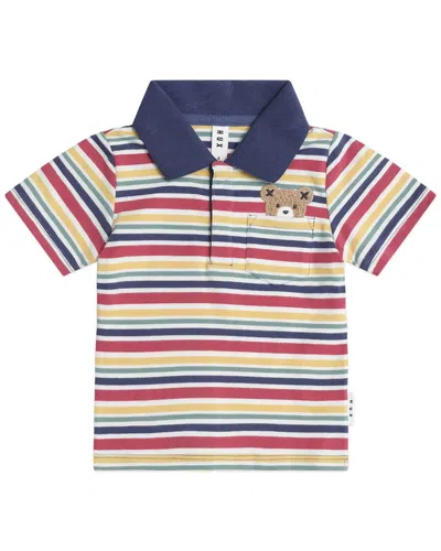 Huxbaby Kids' Vintage Stripe Polo T-shirt In Multi