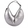 Hvisk Women's Cookie Structure Handbag In Metallic Gray In Multi