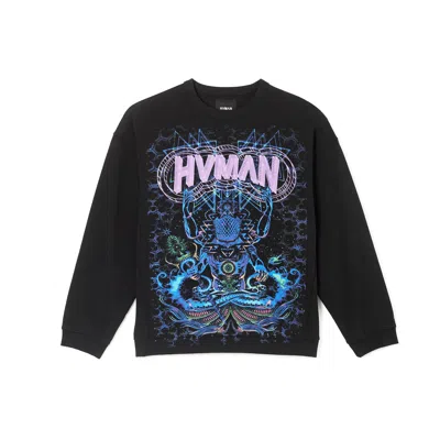 Hvman Crew Neck Sweatshirt In Black