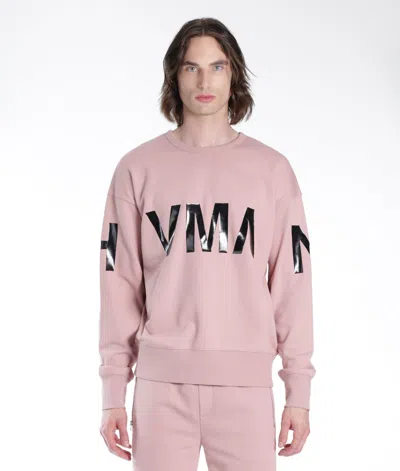 HVMAN CREW SWEATSHIRT IN DUSTY PINK