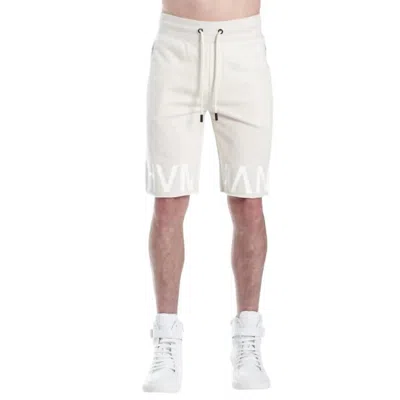 Hvman French Terry Sweatshort In Cream In White