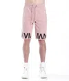 Hvman Logo French Terry Sweat Shorts In Black