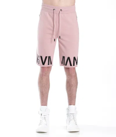 HVMAN FRENCH TERRY SWEATSHORT IN DUSTY PINK