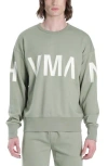 Hvman Crew Sweatshirt In Aspen In Green