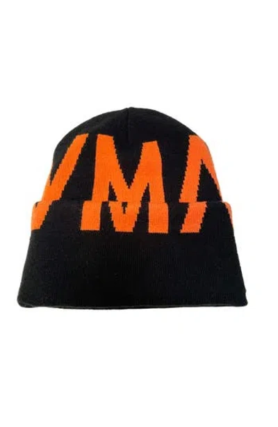 Hvman Logo Knit Beanie In Black