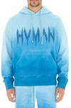 Hvman Logo Pullover Hoodie In Blue