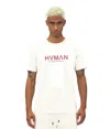 Hvman Regular Fit Logo Crewneck Cotton T-shirt In White