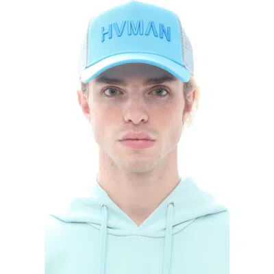 Hvman Logo Trucker Hat In Blue