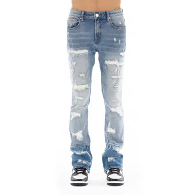 Hvman Mars Bootcut In Scars In Blue
