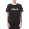 Hvman Men's Basic Logo Crew Neck Tee In Black In Black