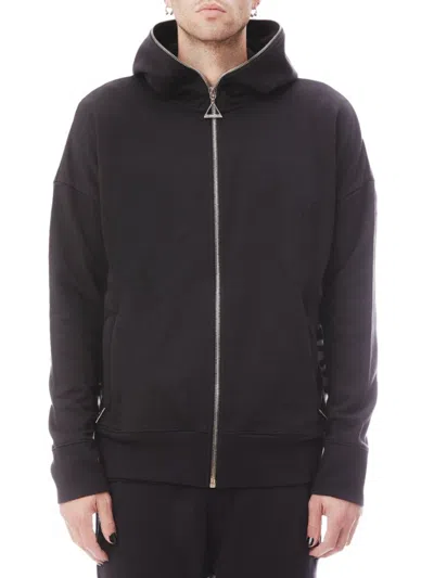 Hvman Full Zip Hoodie In Black In Black