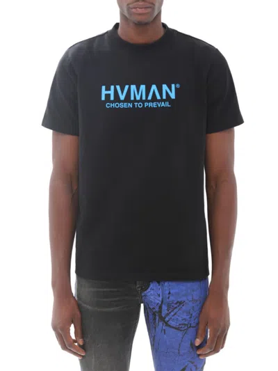 Hvman Basic Logo Tee In Black