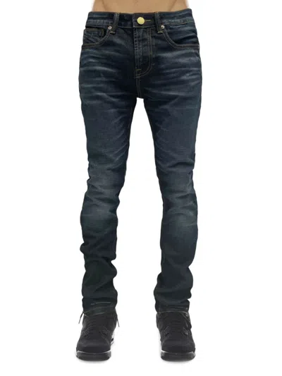 Hvman Men's Punk Low Rise Super Skinny Jeans In Origin Navy