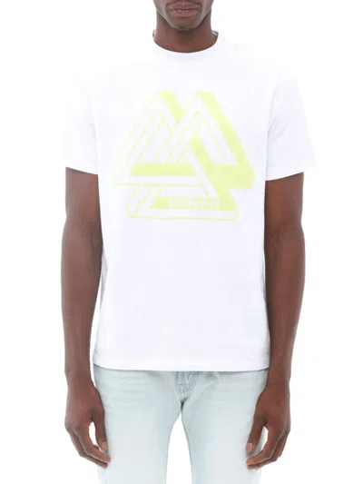 Hvman Men's Triangle Logo T-shirt In White
