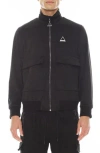 Hvman Microfiber Full Zip Jacket In Black