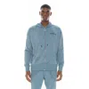 Hvman Microfiber Hoodie In Dusk Blue In Blue