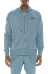 Hvman Microfiber Hoodie In Dusk Blue In Blue