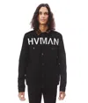 Hvman Mk1 Stripe Denim Trucker Jacket In Black