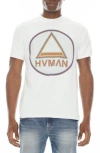 Hvman Mosaic Logo Graphic T-shirt In White