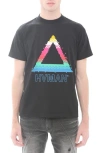 Hvman Novelty Pixel Cotton Graphic T-shirt In Black