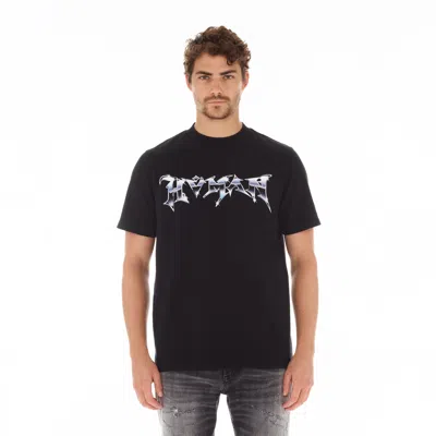 Hvman Novelty Tee "chrome" In Black