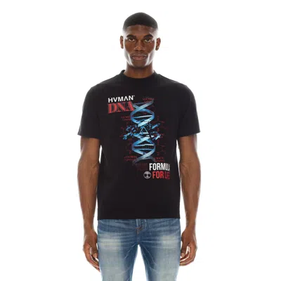 HVMAN NOVELTY TEE "DNA" IN BLACK