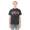 Hvman Novelty Tee "frequency" In Black In Black