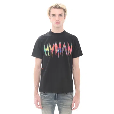 Hvman Novelty Tee "frequency" In Black