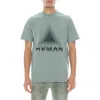 Hvman Puffy Dot Logo Short Sleeve Fleece Sweatshirt