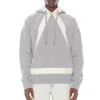 Hvman Pullover Sweatshirt Hoodie In Ghost Grey In White