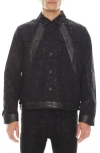 Hvman Rocker Slim Ridged Cotton Jacket In Python