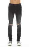 Hvman Strat Ripped Super Skinny Jeans In Daze