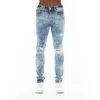 Hvman Strat Ripped Super Skinny Jeans In Blue