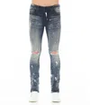 Hvman Strat Ripped Super Skinny Jeans In Blue