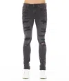 Hvman Strat Super Skinny Fit Jean In Phantom In Black