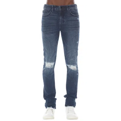 Hvman Strat Super Skinny Fit Jean In Sterling In Blue