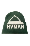 Hvman Triangle Logo Knit Beanie In Multi