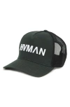 Hvman Trucker Hat In Black