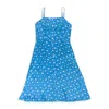 Hvn Atlanta Button Front Strappy Dress Zodiac - Turquoise In Blue