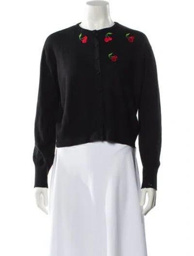 Pre-owned Hvn Crew Neck Sweater In Black