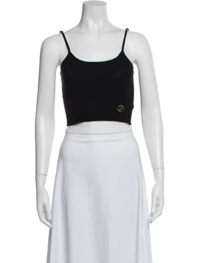 Pre-owned Hvn Scoop Neck Sleeveless Crop Top In Pink